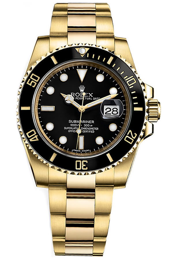 Fake Rolex Submariner All Gold, Steel and Gold