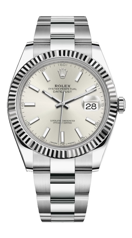 Fake Rolex Date-just grey