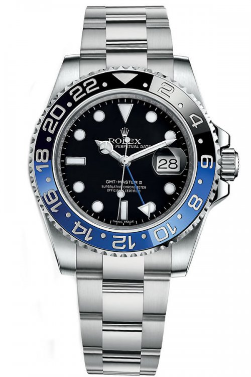 Fake Rolex new GMT- Master2 116710 Black and Blue